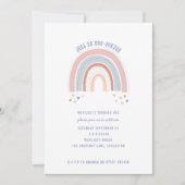 Rainboog en het hart Uitnodiging voor de eerste ve (Voorkant)