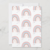 Rainboog en het hart Uitnodiging voor de eerste ve (Achterkant)