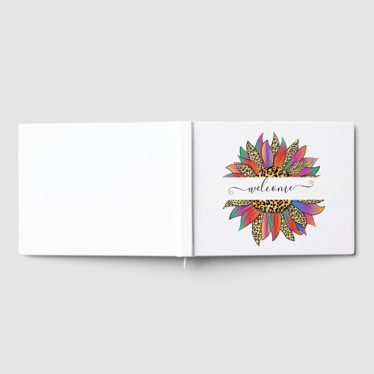 Rainboog- en luiparijndruk op maat gastenboek (Volledig)