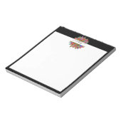 Rainboog- en luiparijndruk op maat notitieblok (Linkerzijde)