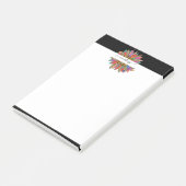 Rainboog- en luiparijndruk op maat post-it® notes (Schuin)