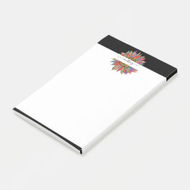 Rainboog- en luiparijndruk op maat post-it® notes