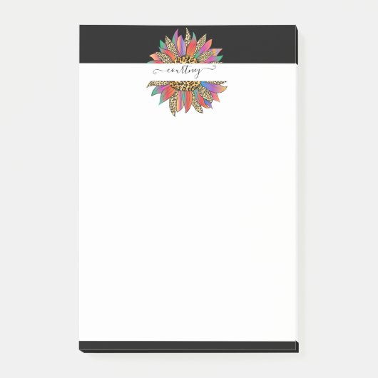 Rainboog- en luiparijndruk op maat post-it® notes (Voorkant)