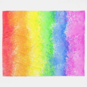 Rainboogachtige waterverf, stijlvol fleece deken (Voorkant (Horizontaal))