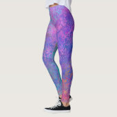 Rainboogalcoholinkt, helderkleurig Abstract Leggings (Links)