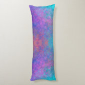 Rainboogalcoholinkt, helderkleurig Abstract Lichaamskussen (Achterkant (Verticaal))