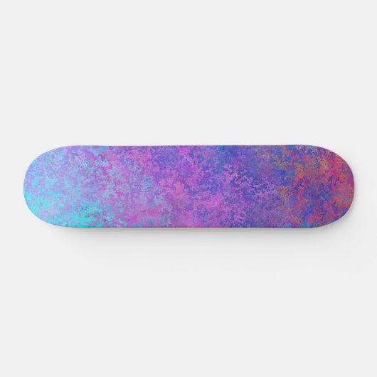 Rainboogalcoholinkt, helderkleurig Abstract Persoonlijk Skateboard (Horizontaal)