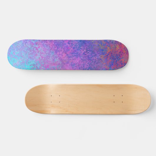 Rainboogalcoholinkt, helderkleurig Abstract Persoonlijk Skateboard (Horizontaal)