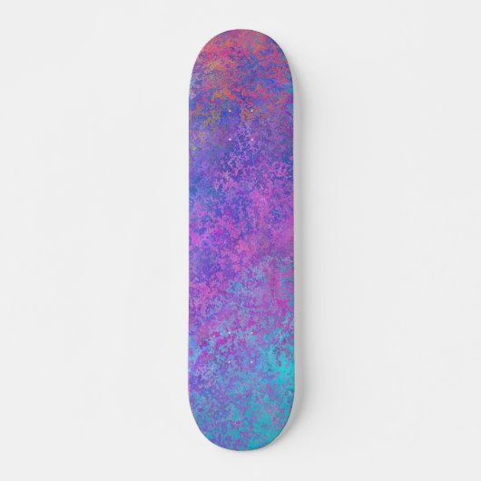 Rainboogalcoholinkt, helderkleurig Abstract Persoonlijk Skateboard (Voorkant)