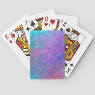 Rainboogalcoholinkt, helderkleurig Abstract Pokerkaarten