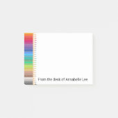 Rainboogassortiment gekleurde pennen Licht Post-it® Notes (Voorkant)