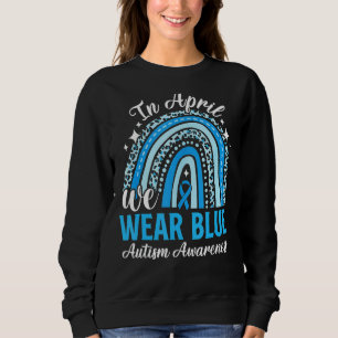 Rainboogautisme In april Draag we Blauwe autisme A Trui