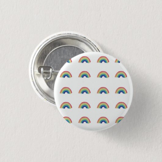 Rainboogbadge Ronde Button 3,2 Cm (Voorkant /achterkant)