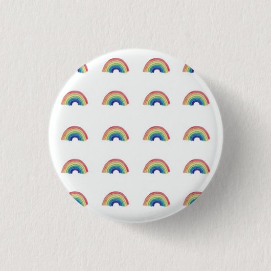 Rainboogbadge Ronde Button 3,2 Cm (Voorkant)