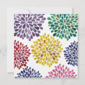 Rainboogbloesems blanco invullen in elke willekeur kaart (Voorkant)