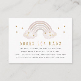 Rainboogboeken voor de Kaart Baby invoegen Visitekaartje