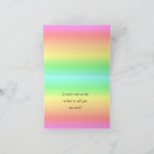Rainboogbriefkaart Notitiekaartje