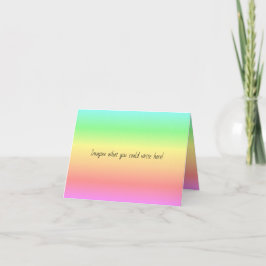 Rainboogbriefkaart Notitiekaartje