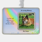 Rainboogbrug Aangepaste foto Sympathie Ornament (Voorkant)