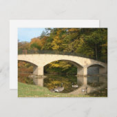 Rainboogbrug in Herfst bij het Grove City College (Voorkant / Achterkant)