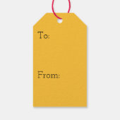 Rainboogbrug in Herfst bij het Grove City College Cadeaulabel (Achterkant)