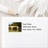 Rainboogbrug in Herfst bij het Grove City College Etiket (Insitu)