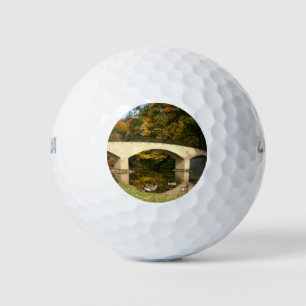 Rainboogbrug in Herfst bij het Grove City College Golfballen