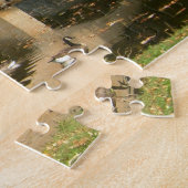 Rainboogbrug in Herfst bij het Grove City College Legpuzzel (Zijkant)