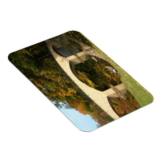 Rainboogbrug in Herfst bij het Grove City College Magneet (Rechterzijde)