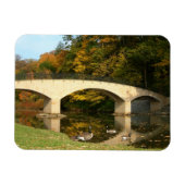 Rainboogbrug in Herfst bij het Grove City College Magneet (Horizontaal)