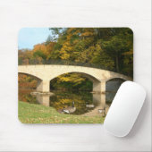 Rainboogbrug in Herfst bij het Grove City College Muismat (Met muis)