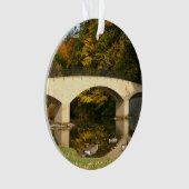 Rainboogbrug in Herfst bij het Grove City College Ornament (voorkant)