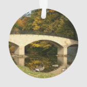 Rainboogbrug in Herfst bij het Grove City College Ornament (achterkant)