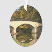 Rainboogbrug in Herfst bij het Grove City College Ornament (voorkant)