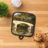 Rainboogbrug in Herfst bij het Grove City College Pannenlap (Top down)