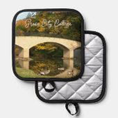 Rainboogbrug in Herfst bij het Grove City College Pannenlap (Voorkant / Achterkant)