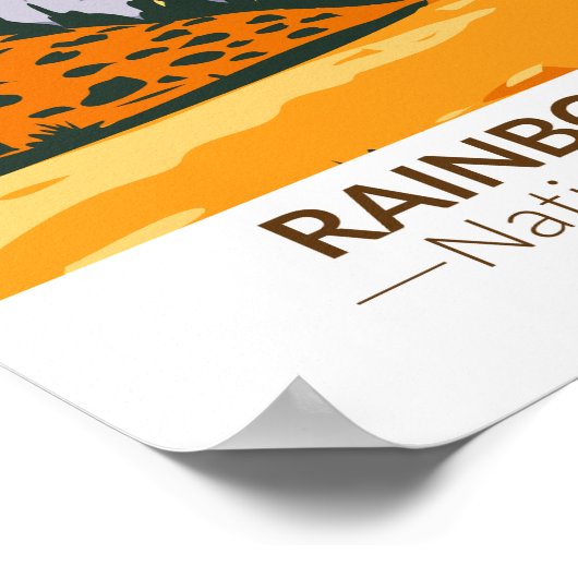 Rainboogbrug National Monument Utah  Poster (Hoek)