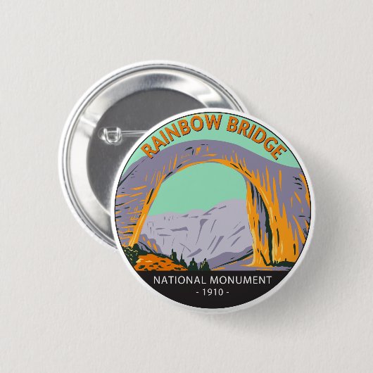 Rainboogbrug National Monument Utah  Ronde Button 5,7 Cm (Voorkant /achterkant)