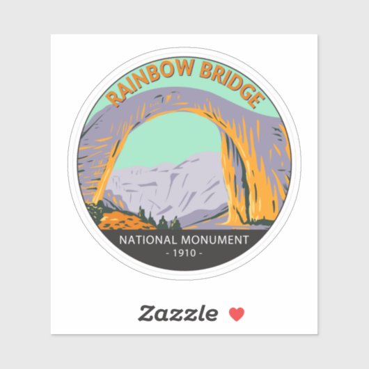 Rainboogbrug National Monument Utah  Sticker (Vel)