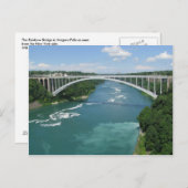 Rainboogbrug, Niagara-Herfsten Briefkaart (Voorkant / Achterkant)