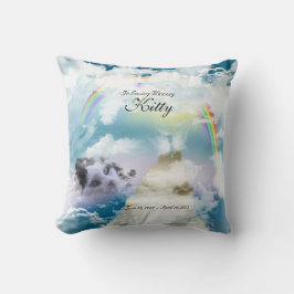 Rainboogbrug Pet Cat Memorial Kussen
