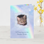 Rainboogbrug Pet Loss (aanpasbaar) Kaart (Gele Bloem)