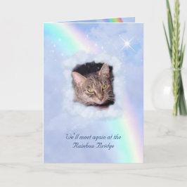Rainboogbrug Pet Loss (aanpasbaar) Kaart