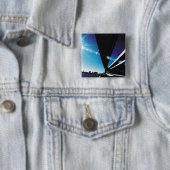 Rainboogbrug, Tokio Vierkante Button 5,1 Cm (In situ)