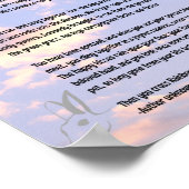 Rainboogbruggedicht in wolken poster (Hoek)