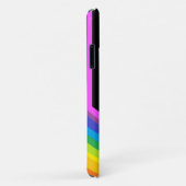 Rainboogceldraagtas met zwarte achtergrond Case-Mate iPhone case (Achterkant/rechts)