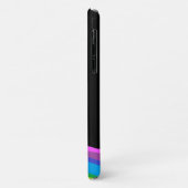 Rainboogceldraagtas met zwarte achtergrond Case-Mate iPhone case (Achterkant/links)