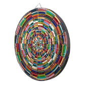 Rainboogcirkels Sjabloon Blanc Blanche voeg TEKST  Dartbord (Voorkant Rechts)