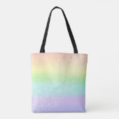 Rainboogcirkels voor pasta's in cirkels Canvas tas (Achterkant)