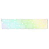 Rainboogcirkels voor pasta's in cirkels korte tafelloper (Horizontaal)